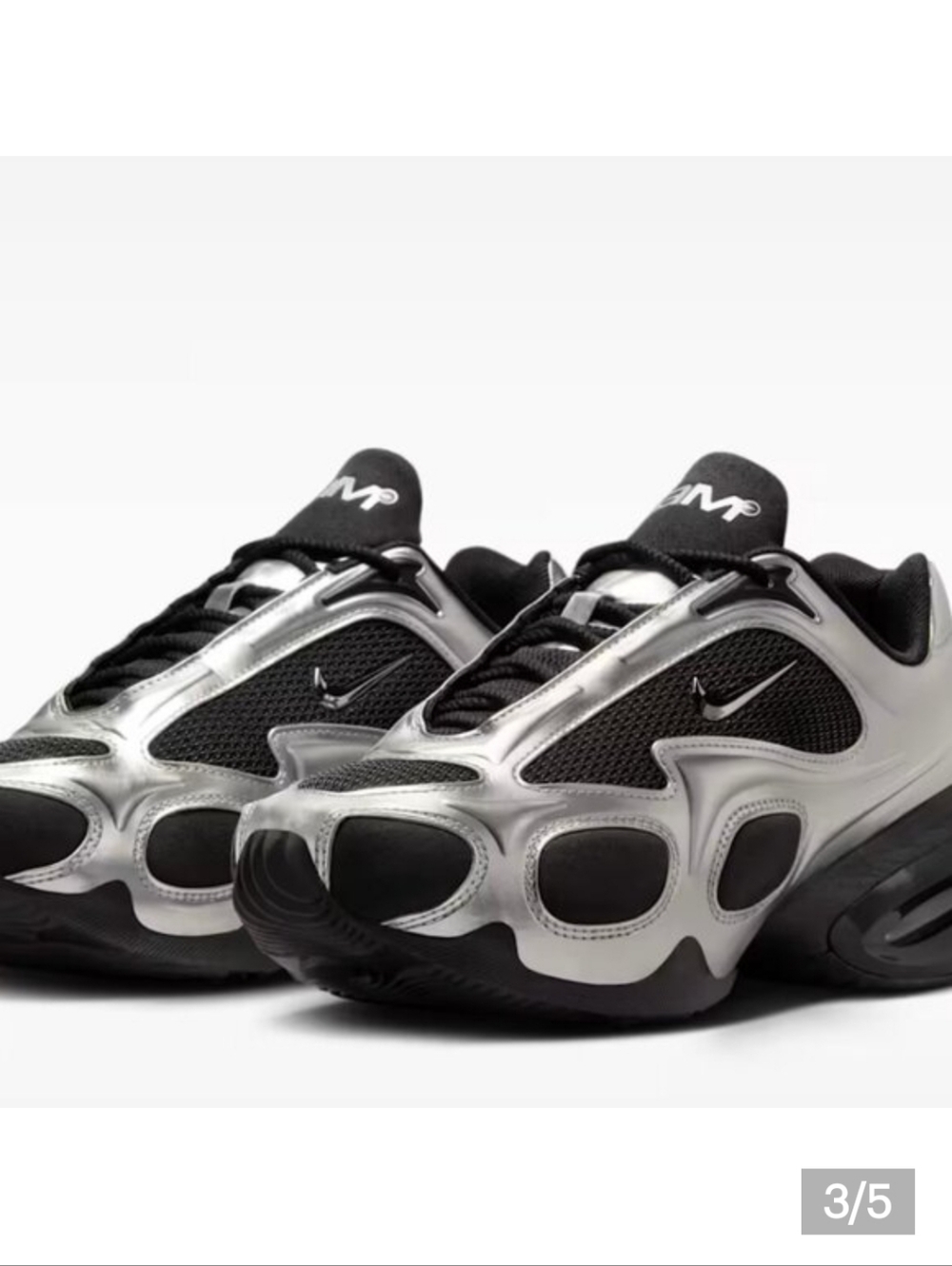 Nike Silver and Black Air Max Muse Sneakers - Picture 6 of 8